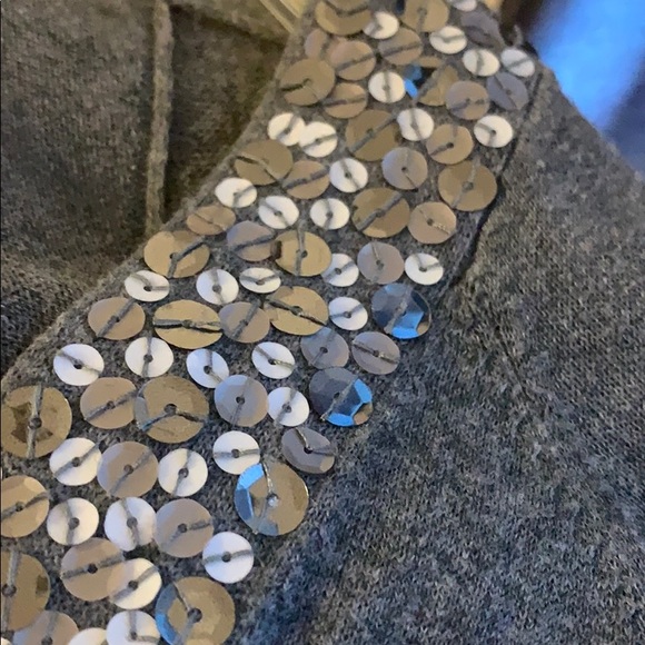 Express - sequin trim short sleeve cardigan - Picture 7 of 7